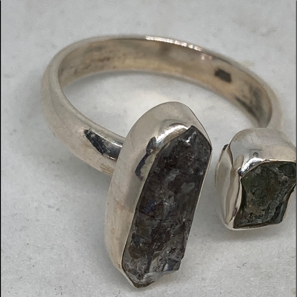 💯 % GENUINE CZECH MOLDAVITE RING - Picture 5 of 8
